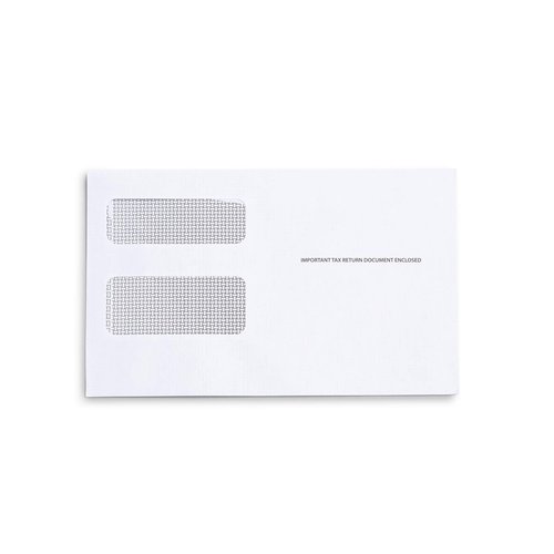 500 1099 MISC Tax Envelopes - Designed for Printed 1099 Laser Forms from Quickbooks or Similar Tax Software - 5 5/8 Inch x 9 Inch, Gummed Flap, 500 Form Envelopes