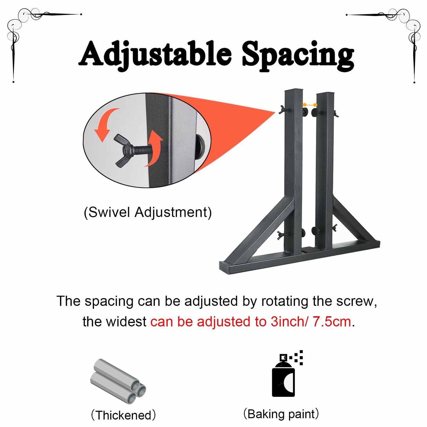 CHZDPP Steel Building Material Sample Display Rack, Adjustable Spacing Door Stand Holder, Black/Gold Standing Floor Advertising Board Sample Holder(Black,Small)
