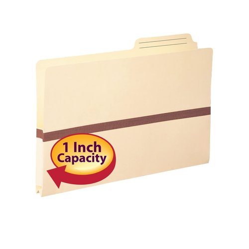 Smead File Pocket, 2/5-Cut Printed Tab, Tyvek®-Reinforced, Legal Size, Manila, 50 per Box (76487)