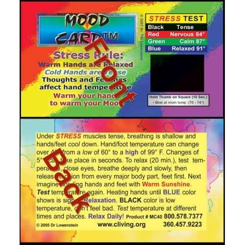 Stress Cards Mood Cards - MC 40 Heavy cardstock 100