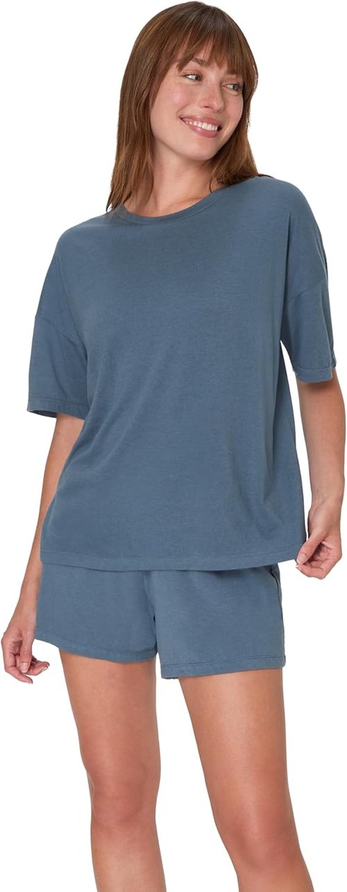 Hanes Women's Pajamas Set - Comfy SupertSoft Loungewear T-Shirt & Sleep Shorts | Cozy Sleepwear