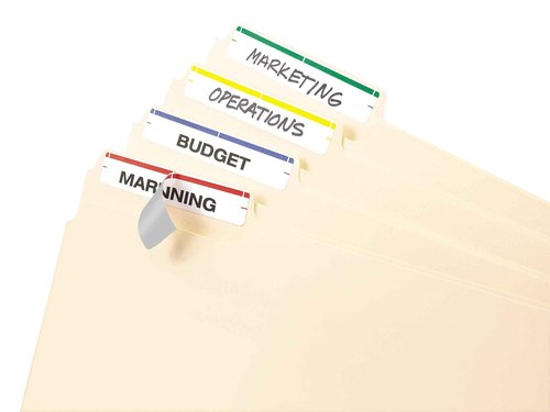 Avery File Folder Labels on 4" x 6" Sheets, Permanent Adhesive, Assorted Colors, 2/3" x 3-7/16", 4,536 Labels, Pack of 18 (5215)