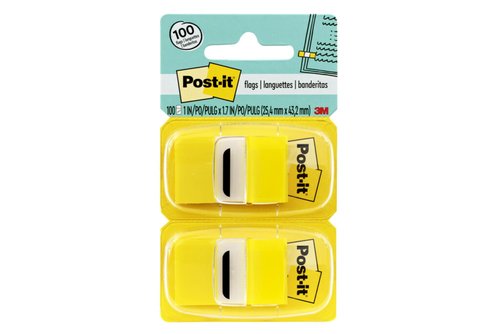 Post-it Flags Value Pack, 50/Dispenser, 12 Dispensers/Pack, 1 in Wide, Green (680-GN12)