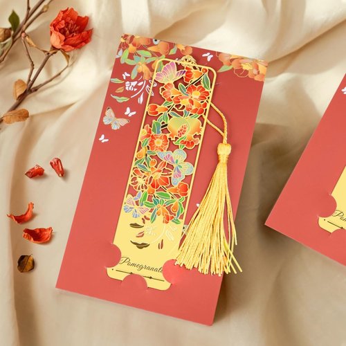 Kinsound Flower Bookmarks with Tassel - Cute Hollow Butterfly Design | 3-Piece Set for Book Lovers