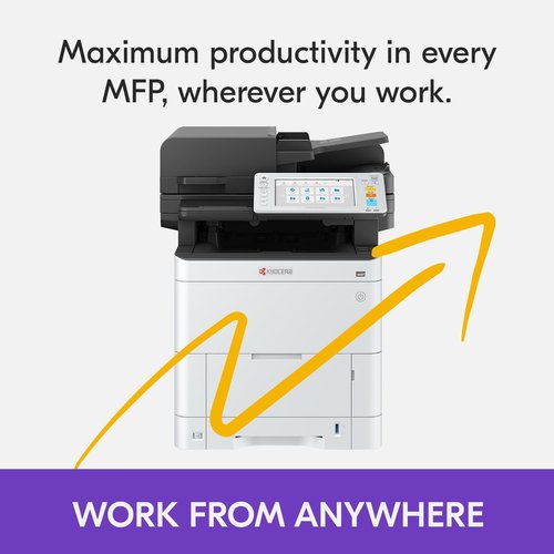 Kyocera ECOSYS MA3500cifx All-in-One Color Laser Printer - 37 ppm, 1200 dpi, Touchscreen & Dual Scan