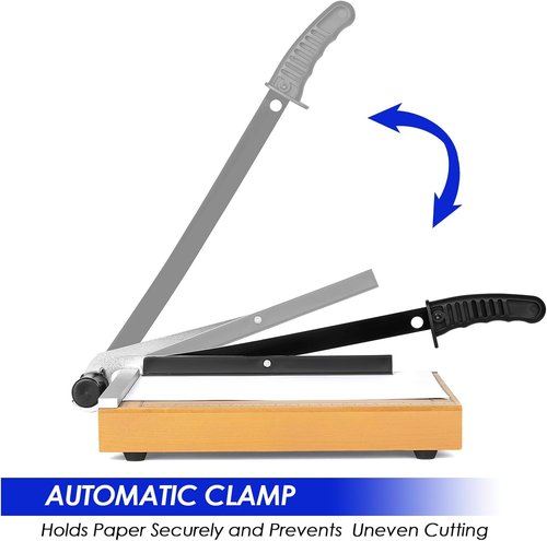 CreGear 12" Paper Cutter - Heavy Duty Guillotine Trimmer for Precision Cutting | Cuts 12-16 Sheets