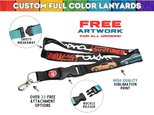 30-5000PCS Personalized Customized Lanyards, Custom Polyester Lanyard with Logo/Photo/Message/ID Badge, Personalized Lanyards for ID Card, Teachers, Companies, Schools, Office