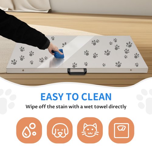 Erhdexzhg Digital Weighing Scale for Pets,Heavy Duty Livestock Platform Scale with LCD,660 Lbs-Load Capacity Veterinary Scale,Two Weighing Modes,High Accuracy,Scale for Large Pets Postal Warehouses