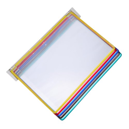 COHEALI Wall Mounted File Folder Holder Flip Document Rack Space-saving Magazine Wall Display Organizer for Office Classroom and Public Spaces