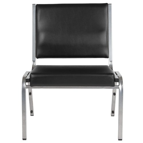 Flash Furniture HERCULES Series 1000 lb. Rated Black Antimicrobial Vinyl Bariatric Medical Reception Chair