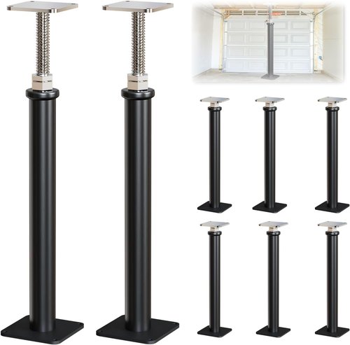 Skiennix 8-Pack Floor Jacks - Height Adjustable 16.5-20.5 Inch | 6,600 LBS Capacity for Home Leveling