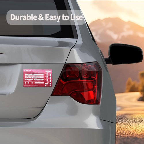 Annual Vehicle Inspection Report Forms 5 Pack with Red FMCSA Labels Aluminum, 3-Ply Carbonless Form Driver Vehicle Inspection Report Book Vehicle Dot Inspection Form and Label Stickers