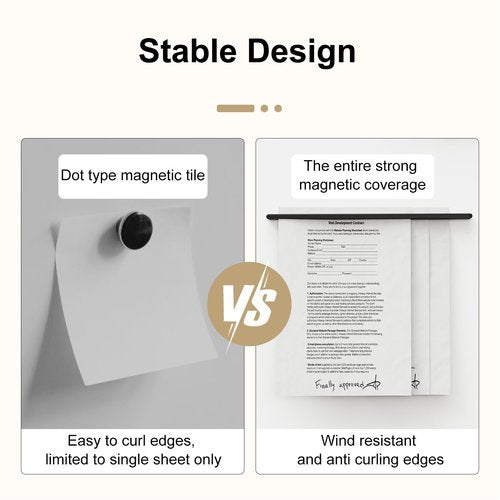 4 Pack Silicone Magnetic File Holder for School,Office,Home,Restaurant, Fixed on Whiteboard, Fridge, Metal Rack, Can Be Used to Holder A4 Paper, Sticky Message Notes, Teaching Meeting Document, List