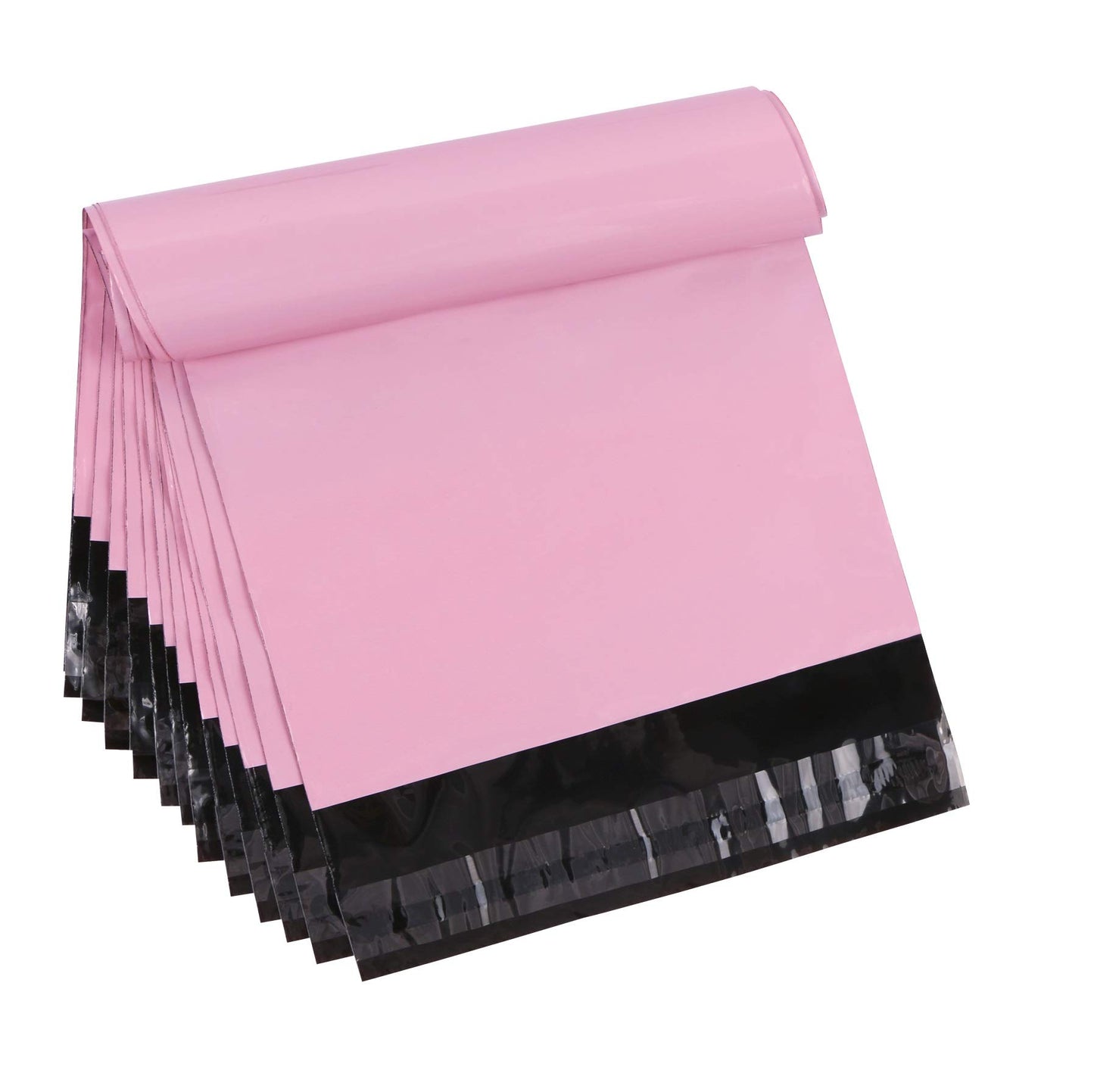 Teqooza 10 x 13.6 inch Pink Poly Mailer Envelopes Shipping Bags with Self Adhesive Strip, Waterproof and Tear-Proof Postal Bags, Pack of 30