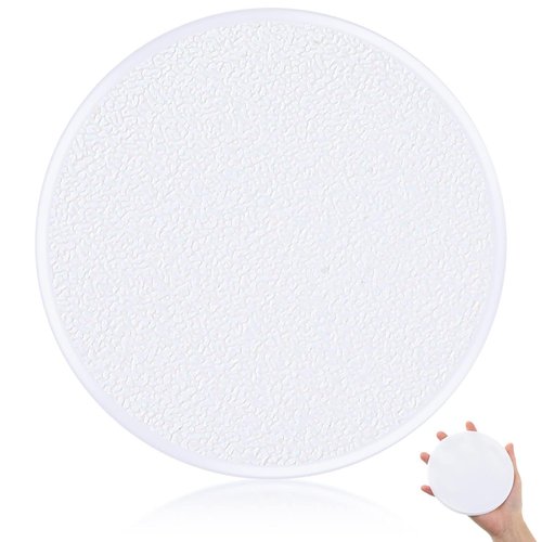 BBTO 48 Pcs Door Stoppers Wall Protector 5 Inch Door Knobs Protector Round Wall Hole Cover Plastic Wall Self Adhesive Protector Avoiding Broken
