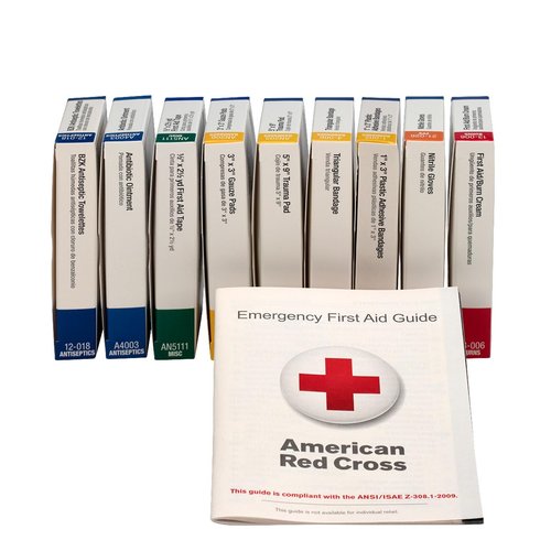 First Aid Kit Refill - 59 Count for 10 People | Essential Emergency Supplies