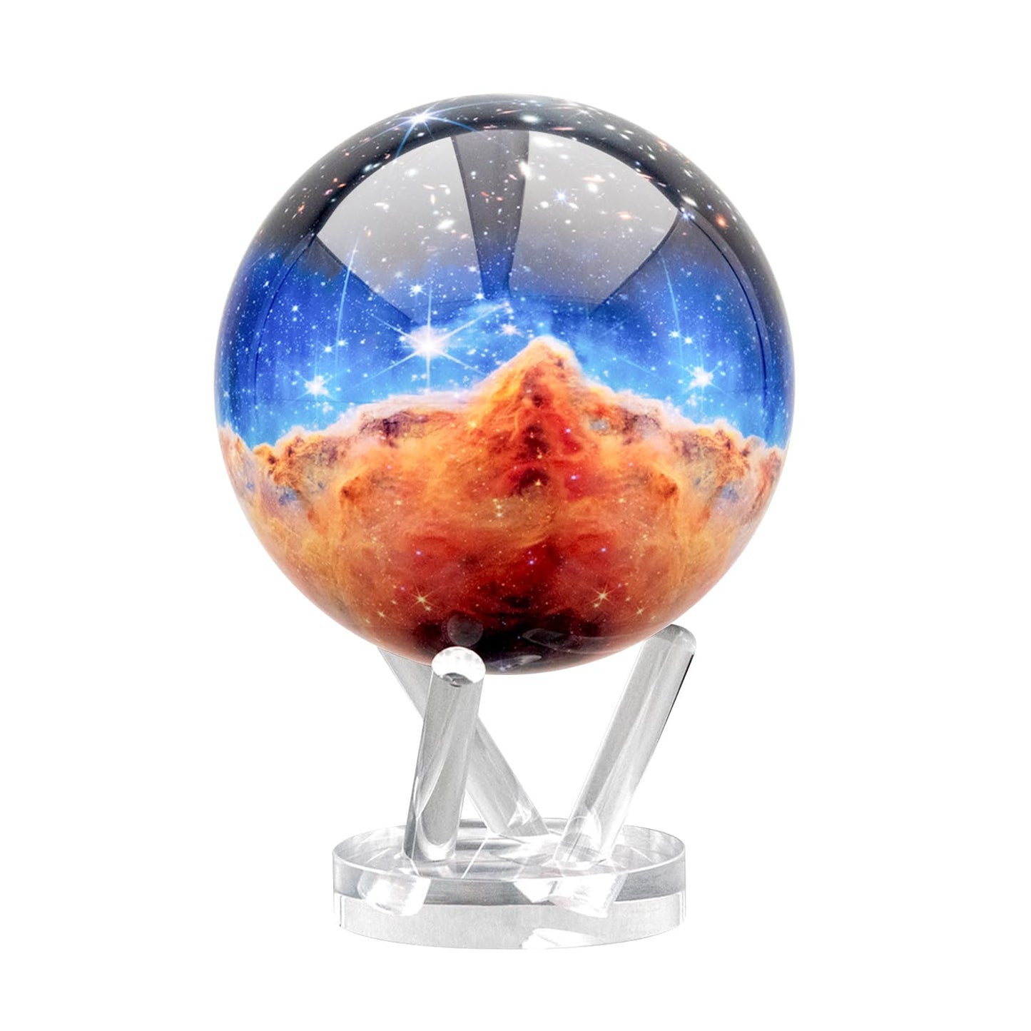 MOVA Globe - James Webb Carina Nebula Signature (6") | Solar Powered Desktop Display Inspired by NASA Imagery | No Batteries or Wires | Unique Space Decor or Educational Gift