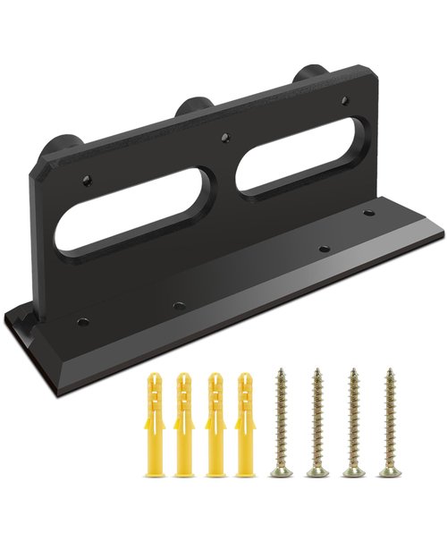 French Security Door Brace, Heavy Metal Security Lock Door Brace, with Rubber Buffer, Withstands 3000 Lbs, Prevent Entry Robbery/Thieves, Fit for Standard/Single/Double Door