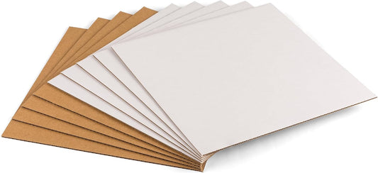 Corrugated Cardboard Sheets by [Brand Name] - 12.5x12.5 Inch Protective Pads for Shipping & Crafts | 25 PCS