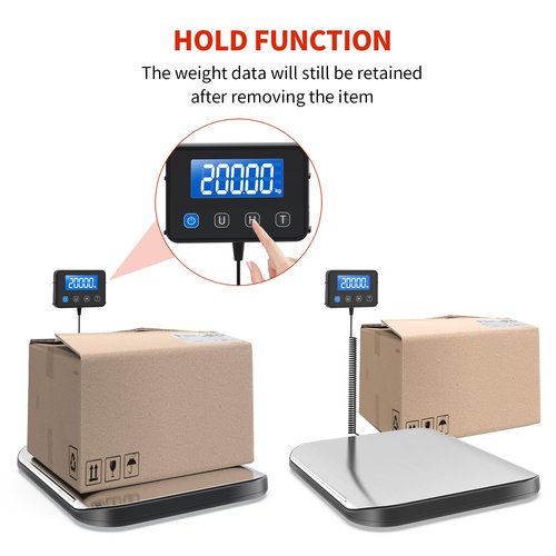 KKZ Heavy Duty Shipping Scale - 440 LB Stainless Steel Postal Scale for Packages & Mailing