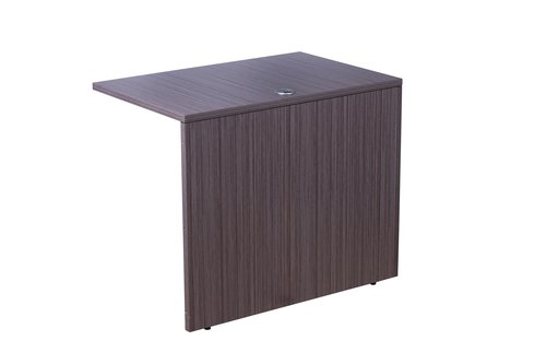 Boss Office Products 71 Inch Executive U-Shape Desk with File Storage Pedestal and 4 Door Hutch, Driftwood