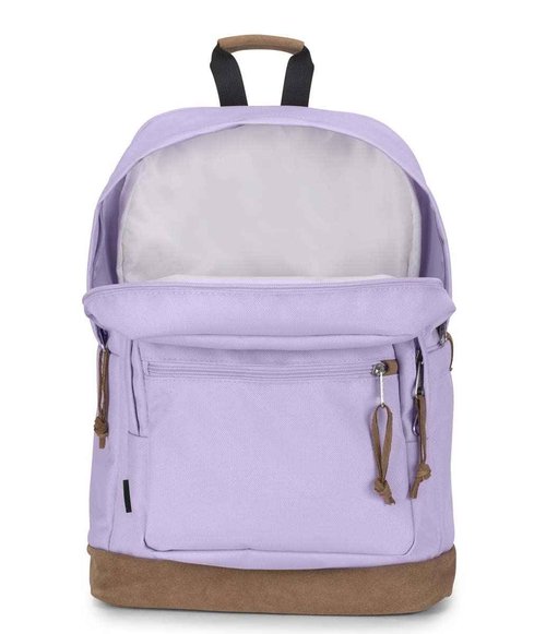 JanSport Right Pack Premium Backpack - Daypack with 15" Laptop Sleeve, Main Compartment, Water Bottle Pocket, Pastel Lilac