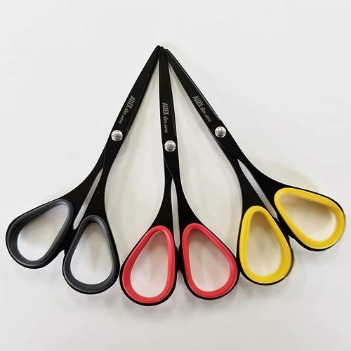 ALLEX Mini Black Scissors - All-Purpose Slim Design with Non-Stick Blade | 3.9" Japanese Stainless Steel