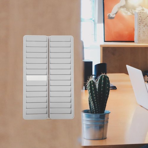 SHINEOFI 28 Slots Time Card Holder Wall Mounted Expandable Time Clock Holder Badge Rack Employee Attendance Work Cards Organizer for Office Warehouse Punch-in Clock Out