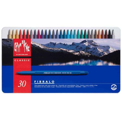 Caran D'ache Fibralo Fibre Tipped Pens, Set/30