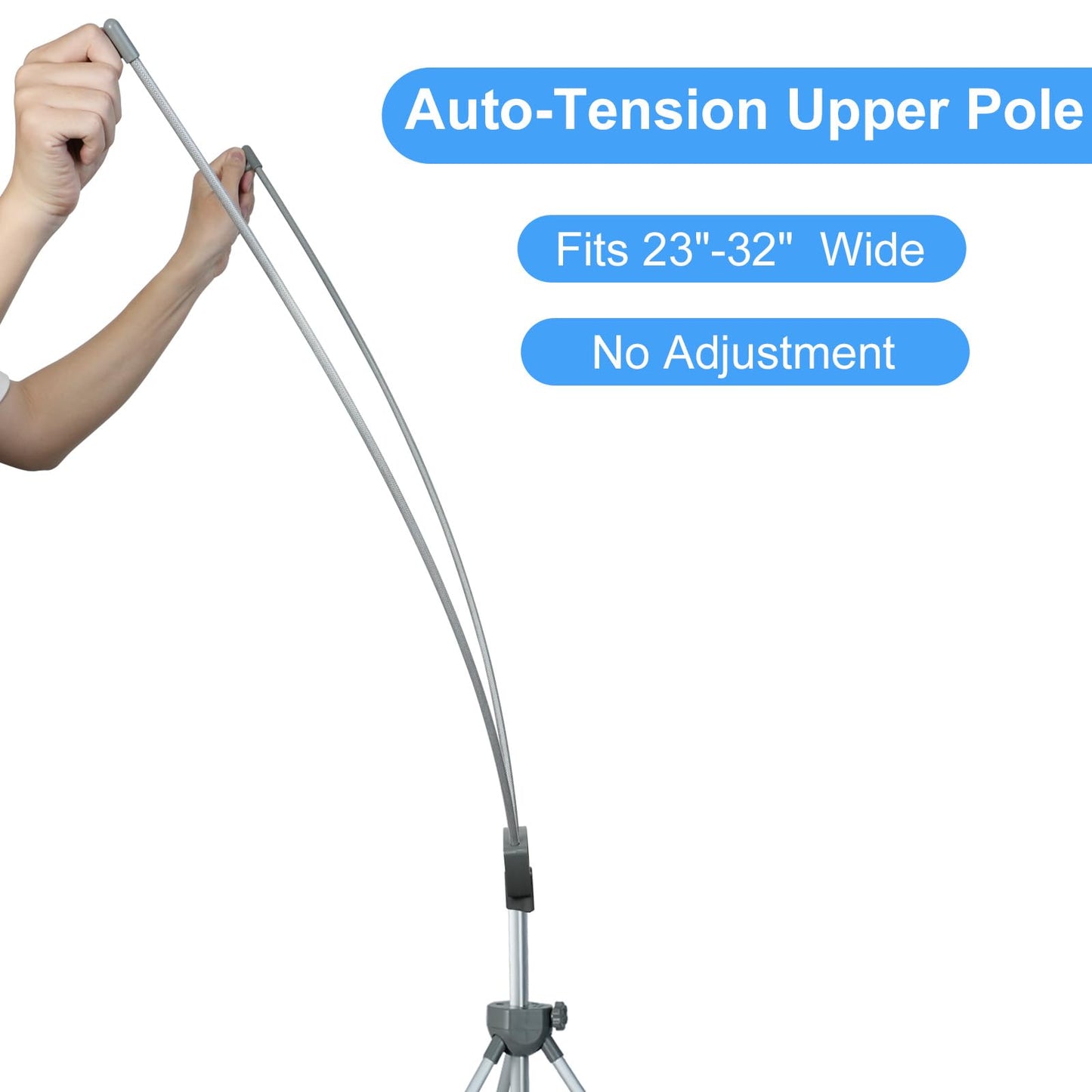 SUERUI Adjustable X Banner Stand Fits Any Banner Size Width 23" to 32" and Height 63" to 78",Portable Retractable Banner Holder with Carrying Bag - Customize Banner for Trade Show, Exhibition, 2 Pack