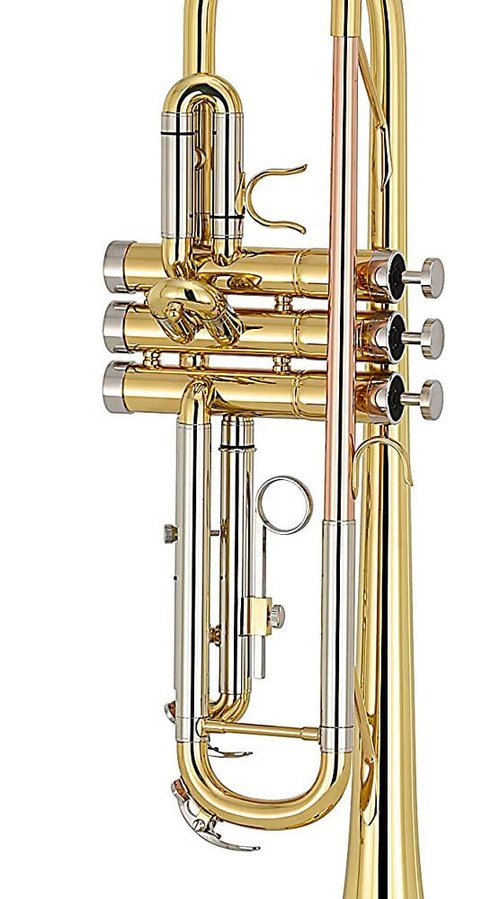 Jiayouy Trumpet 2nd Valve Tuning Silde Assembly for Brass Bb Trumpet Instrument Gold