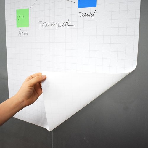 MVISUAL 15 Pack Static Dry Erase Sheets, White Board Wallpaper 31.5 x 24 Inch, Line Dry Erase Sticker for Wall