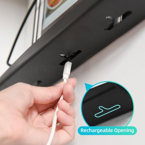 FKTXCO Magnetic Organizer - Folder, Magazine, Paper, Mail & Book Holder for Whiteboard, File Cabinet, Refrigerator (Black, 2PCS)