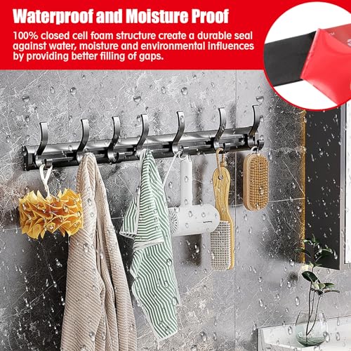 3M Double Sided Tape Heavy Duty, Waterproof Mounting Foam Tape, 16.5ft Length, 3.54in Width, High Temperature Resistant Adhesive Tape for Car, LED Strip Light, Office Decor, Made of 3M VHB Tape.