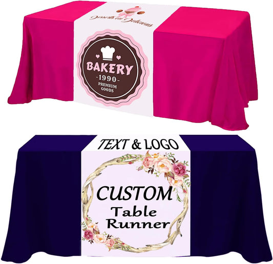 XINYIMAI Custom Table Runner - Personalize with Your Logo or Text | Perfect for Weddings, Parties, and Events
