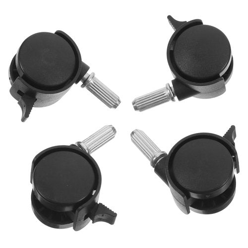LIFKOME 4Pcs Heavy Duty PU Replacement Caster Wheels with Locking Brakes for Furniture and Workbenches Quiet Rolling Small Wheels for Easy Installation and Versatile