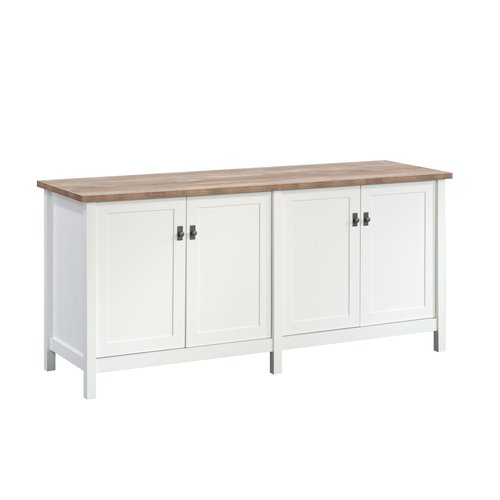 Sauder Cottage Road Storage Credenza, White Finish