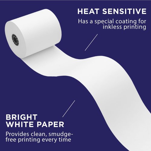 Thermal Paper for Square POS Stand and Register (Star Micronics TSP143IIIU Printer) by Paper Planet | 20 Rolls