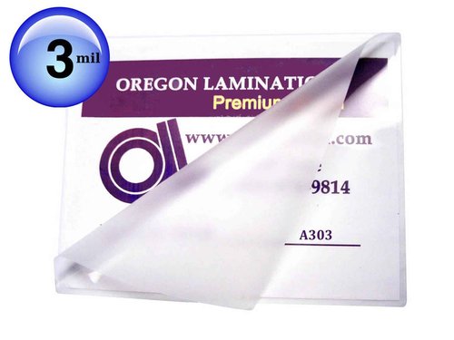 Oregon Lamination A3 Size Heat Activated Laminating Pouches 3 Mil 12-1/4” x 17” [pk of 100] 311mm x 432mm Clear