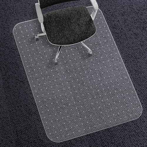 WASJOYE 36" x 55" Office Chair Mat for Carpet, Transparent Chair Mat with Non-Slip Rivets for Computer Chair and Office Chair