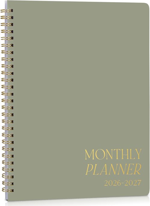 Beautiful Monthly Planner 2026-2027 | Organize Tasks & Boost Productivity - Runs January 2026 to December 2027