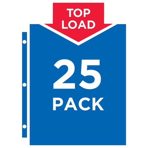 Avery Clear Standard Weight Sheet Protectors, 8.5" x 11", Top Load, 500 Total Page Protectors (75530)
