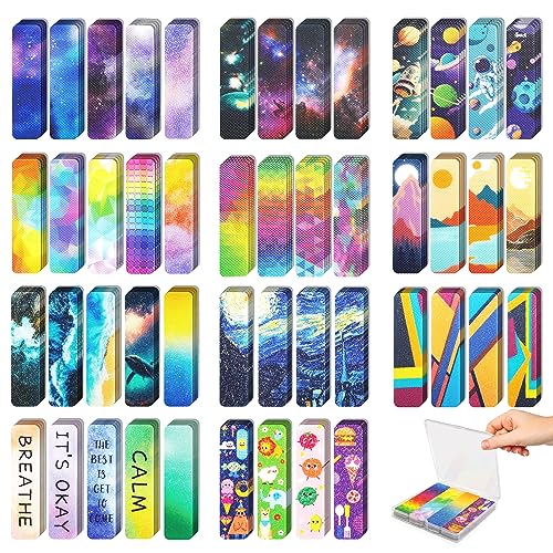 A-Unique Style Sensory Stickers for Anxiety Relief - 48 Pieces with Storage Box