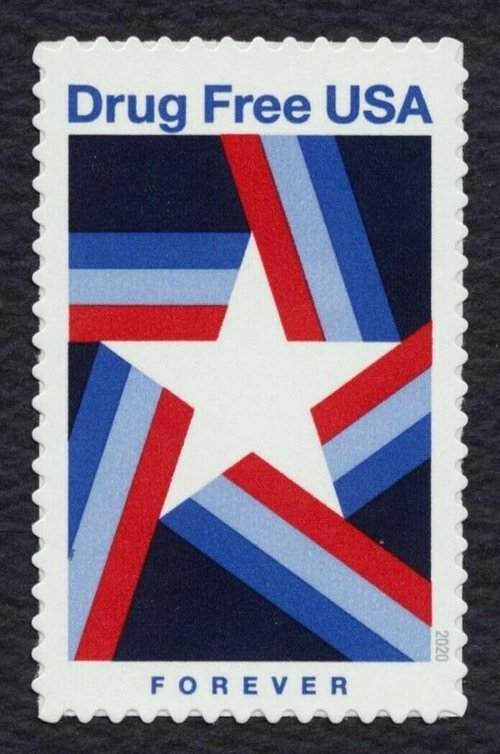 Drug Free USA First-Class Mail Forever Postage Stamps - 2020 Scott 5542 | Sheet of 20