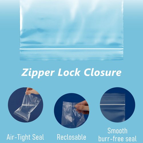 Clear Poly Bags by [Brand Name] - 2000 Pcs 4x6 Inch Reclosable Zip Bags for Jewelry & Small Business Packaging