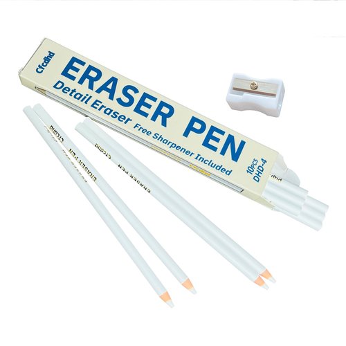 Cfcdhd Erasers 10-Pack Accurate Force Transmission Precise Eraser Pencil Erasers for Drawing Pencils Art Erasers for Artists Kids Teacher Supplies School Supplies & Office Necessities