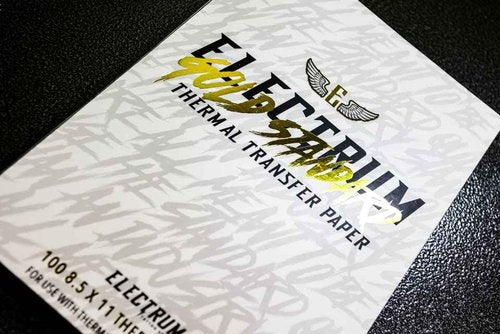 Electrum Gold Standard Thermal Transfer Paper - 100 Sheets - Designed For Thermal Printers - Premium Tattoo Stencil Paper
