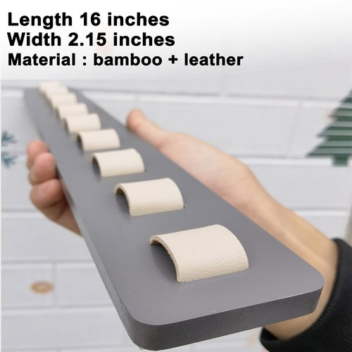 FINDAMAZE Sunglasses Organizer Wall Mounted Wood Sunglass Holder for Home Glasses Holder/Sunglasses Rack,Home Decor (Gray-1pcs-long)
