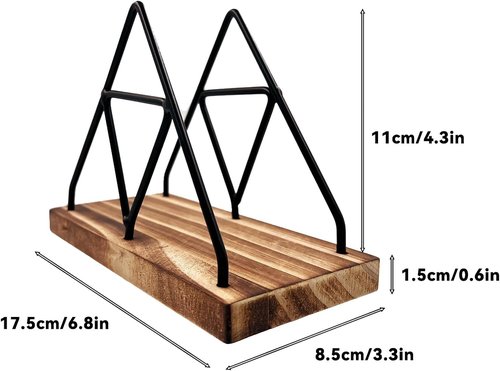 Daily Treasures Wooden Mail Organizer - Stylish Desktop Letter Holder for Home & Office