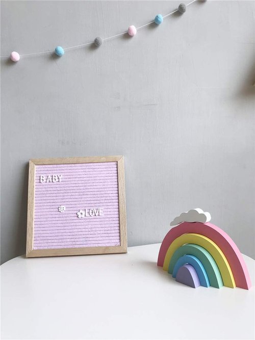 Felt Board | 10x10 Inch Felt Letter Board - Perfect for Pregnancy Announcements & Baby Signs